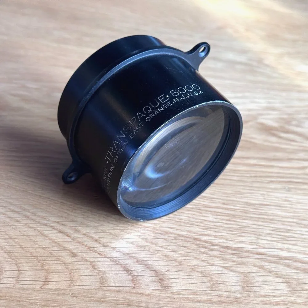 Projection Optics 14-inch Transpaque 6000 Lens, Vintage Circa 1950s